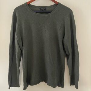 Charter Club Olive Green 100% Cashmere Sweater - Size XL